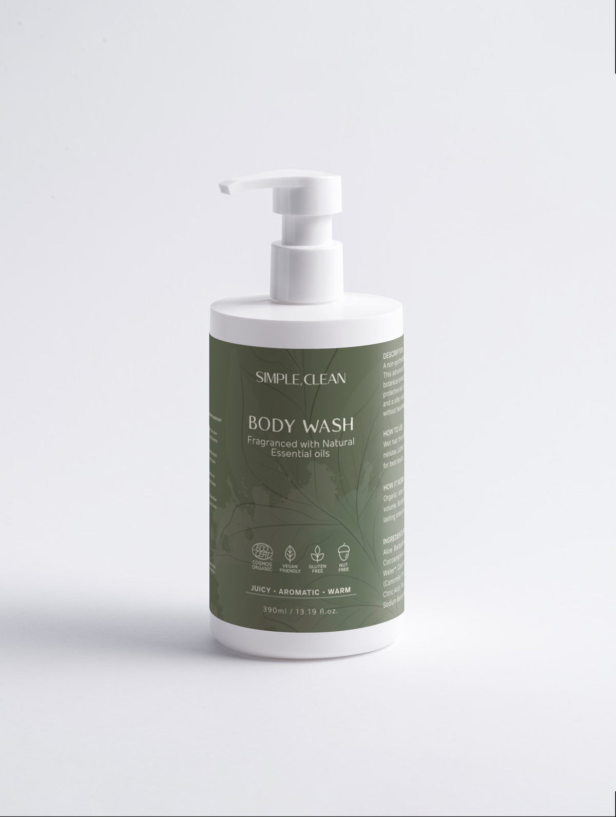 Simple, Clean Body Wash 390 ml